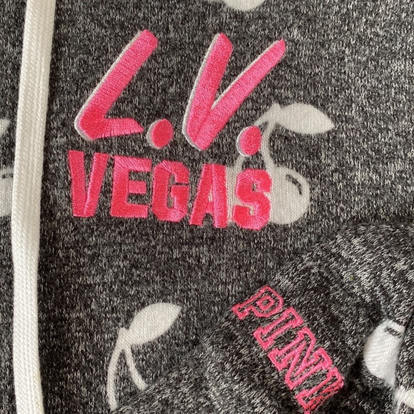 VS PINK β’ Limited Edition Las Vegas Cherry Zip-up Hoodie - Picture 3 of 9